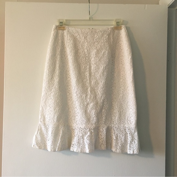 FINAL SALE ELAINE EYELET WHITE SHACKET - TRIBAL main image 1